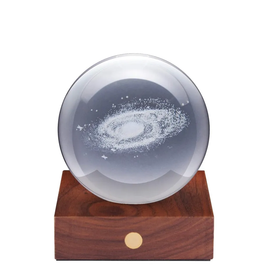 Amber Crystal Ball Night Light