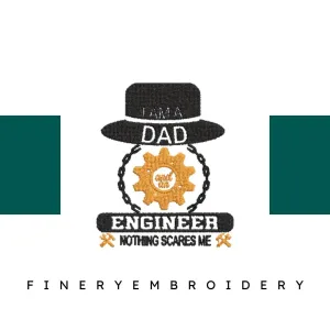 I-Am-an-Engineer-Dad - Father Embroidery Design