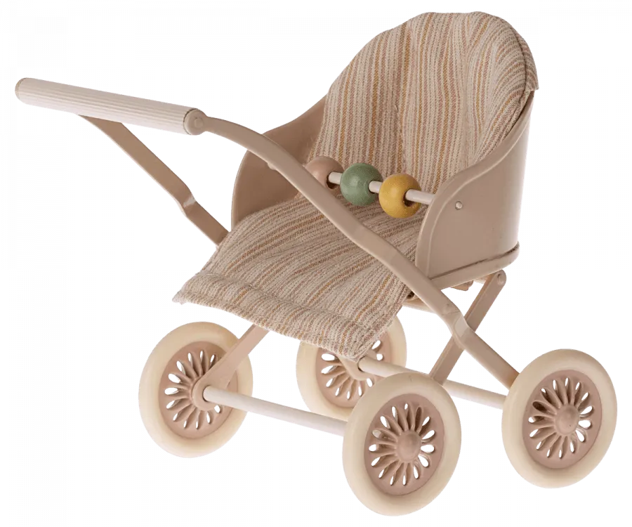 Maileg Mouse Stroller Rose BACK IN STOCK