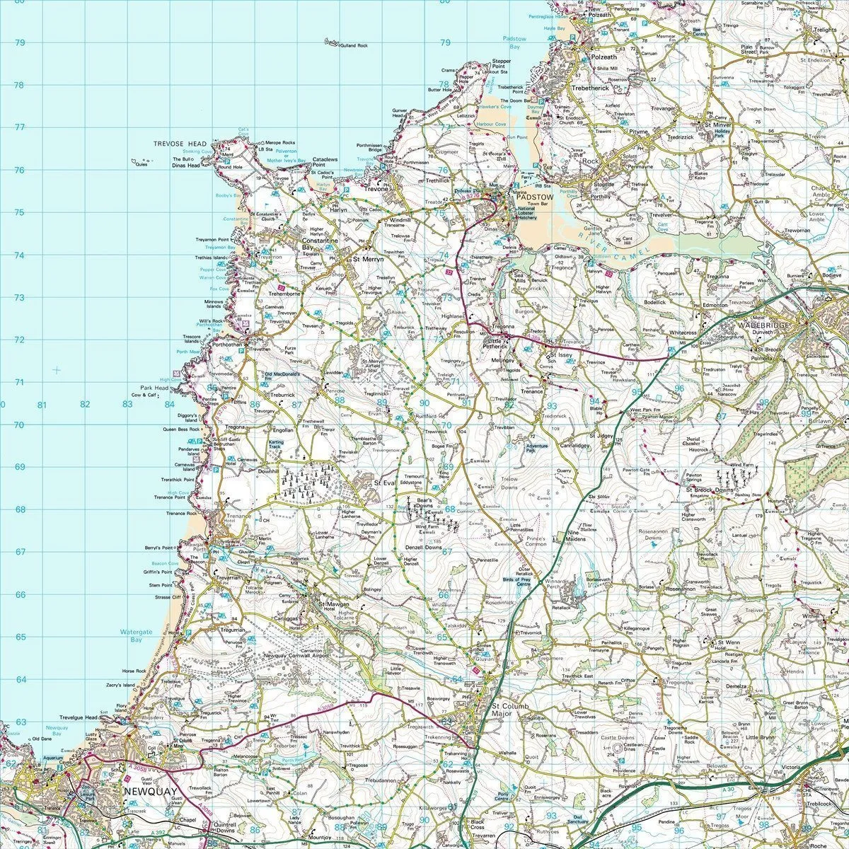 Personalised Ordnance Survey Landranger Map - Centred on your Home