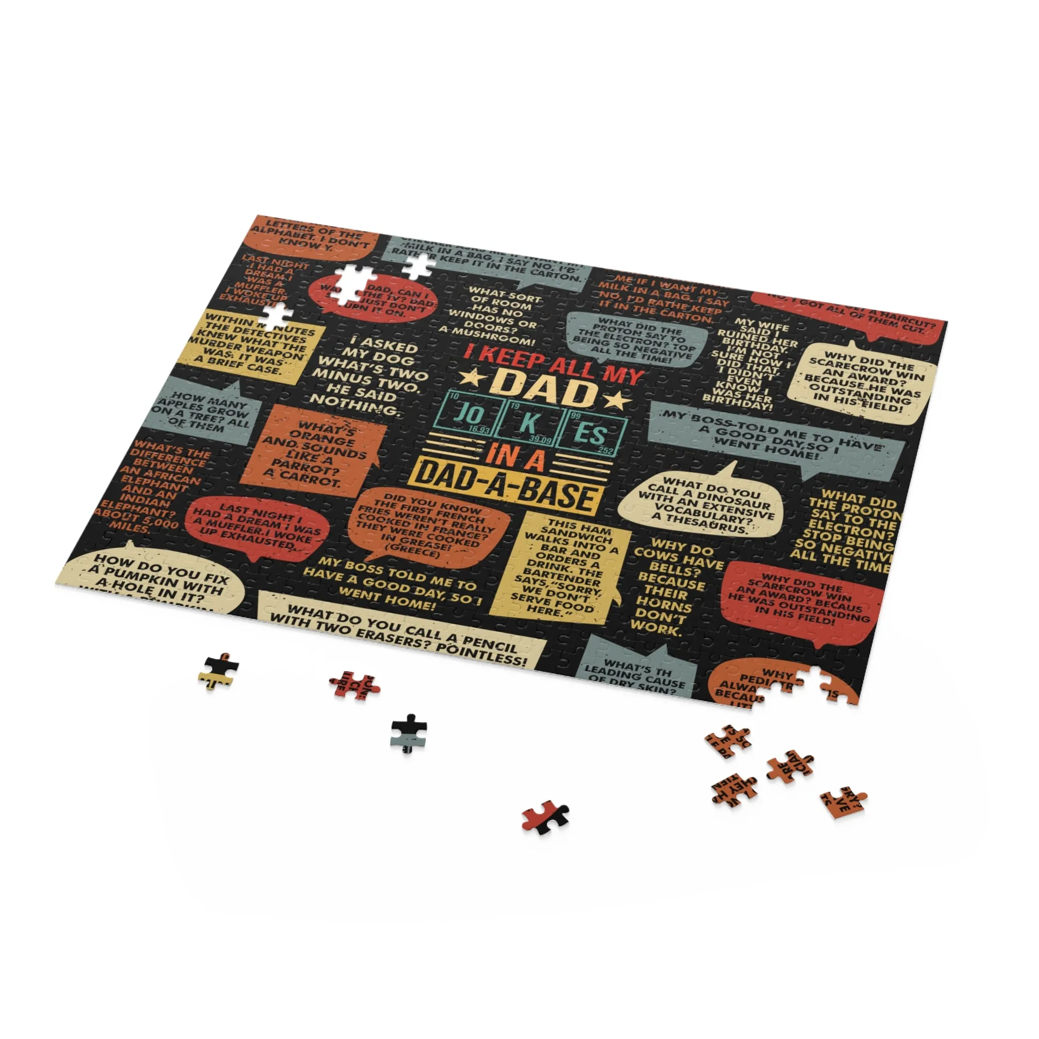 Personalised/Non-Personalised Puzzle, Dad Jokes (120, 252, 500-Piece)