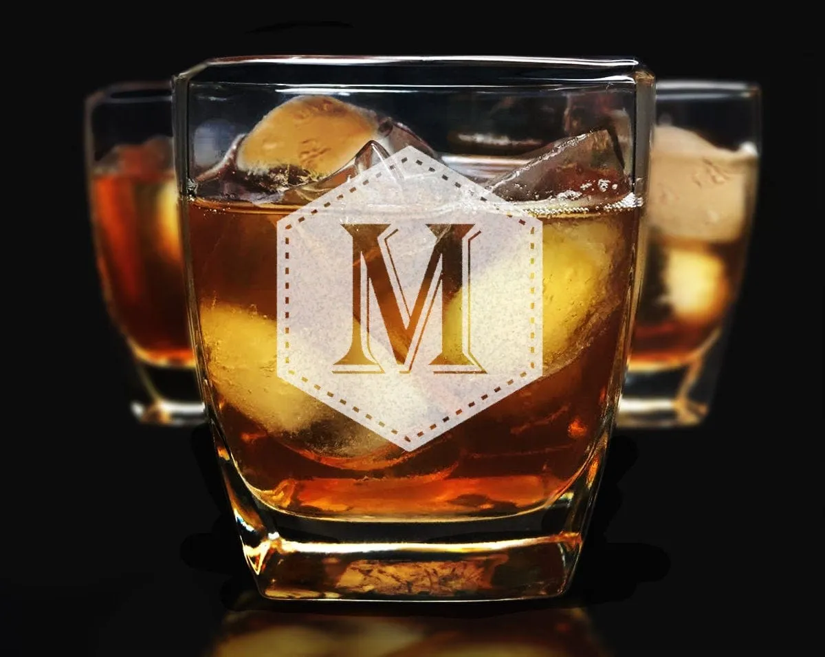 Personalized Rock Glasses Engraved Whiskey Glass for Husband Bourbon Wedding Party Groomsmen Gifts Best Fathers Day Scotch Gift for Him