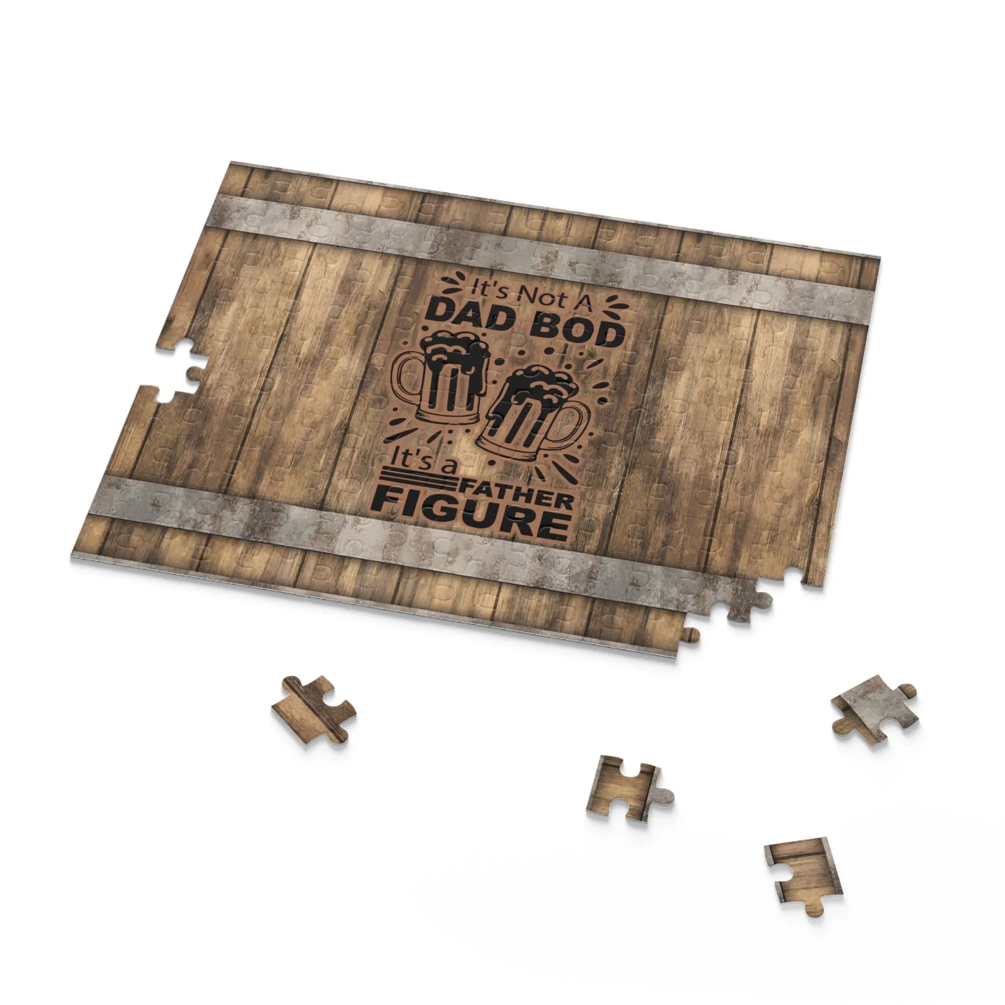 Optimized Title: Dad Bod Puzzle Set - 120, 252, and 500-Piece Jigsaw Puzzle Collection for Families and Puzzle Enthusiasts