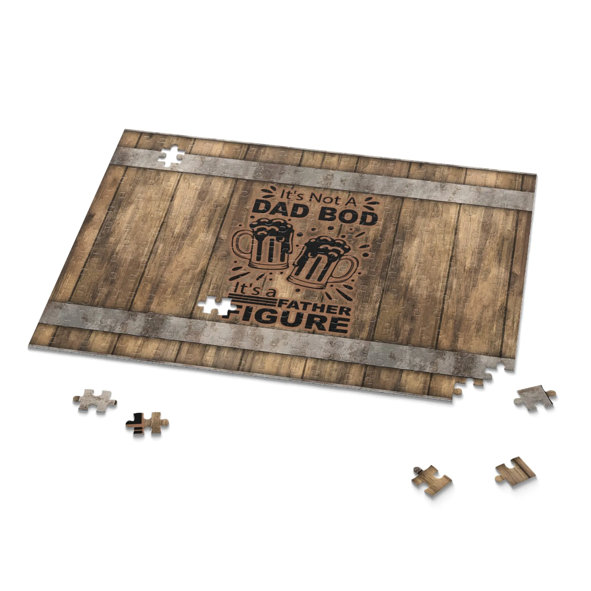 Optimized Title: Dad Bod Puzzle Set - 120, 252, and 500-Piece Jigsaw Puzzle Collection for Families and Puzzle Enthusiasts