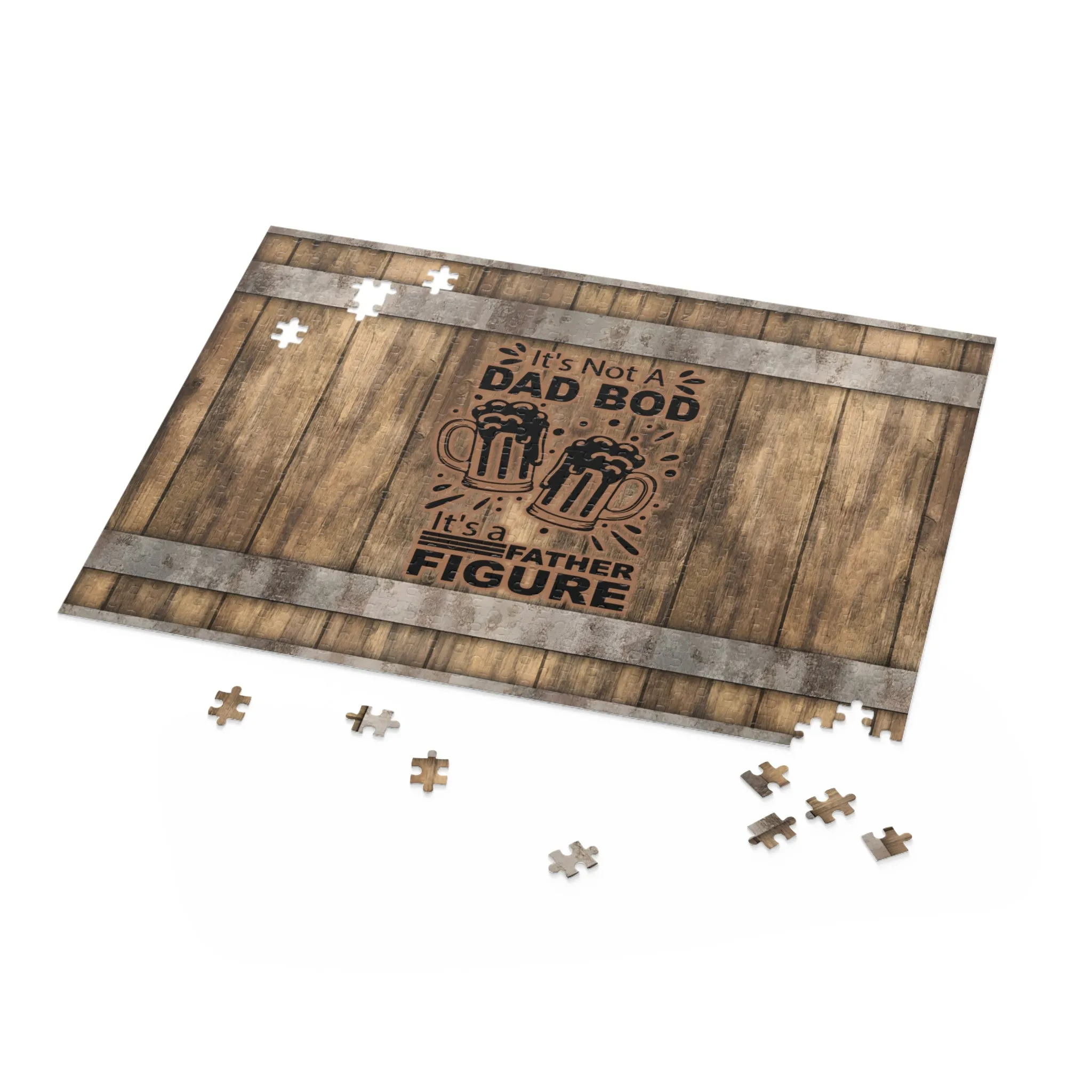 Optimized Title: Dad Bod Puzzle Set - 120, 252, and 500-Piece Jigsaw Puzzle Collection for Families and Puzzle Enthusiasts