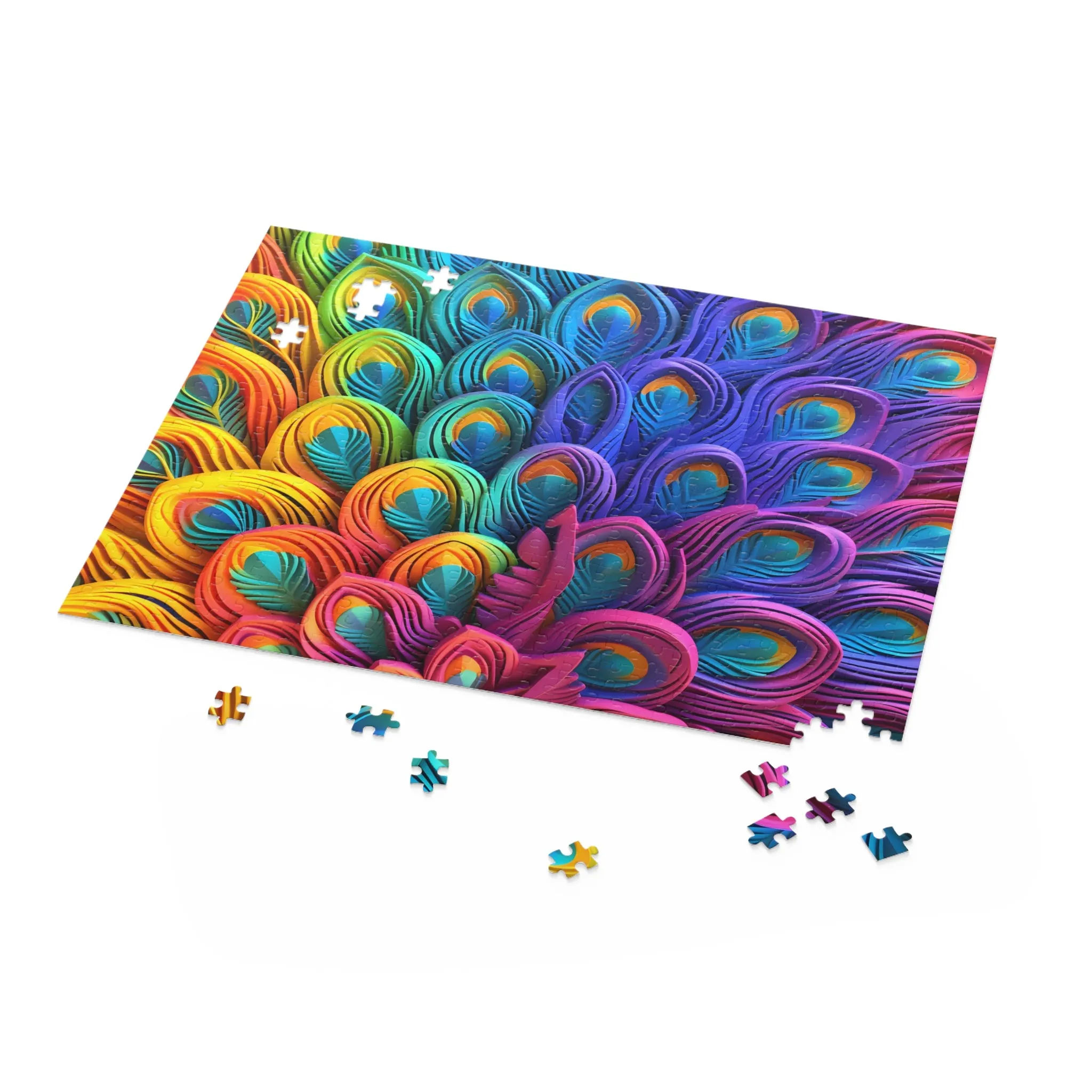 Puzzle, Peacock Feathers (120, 252, 500-Piece) awd-574