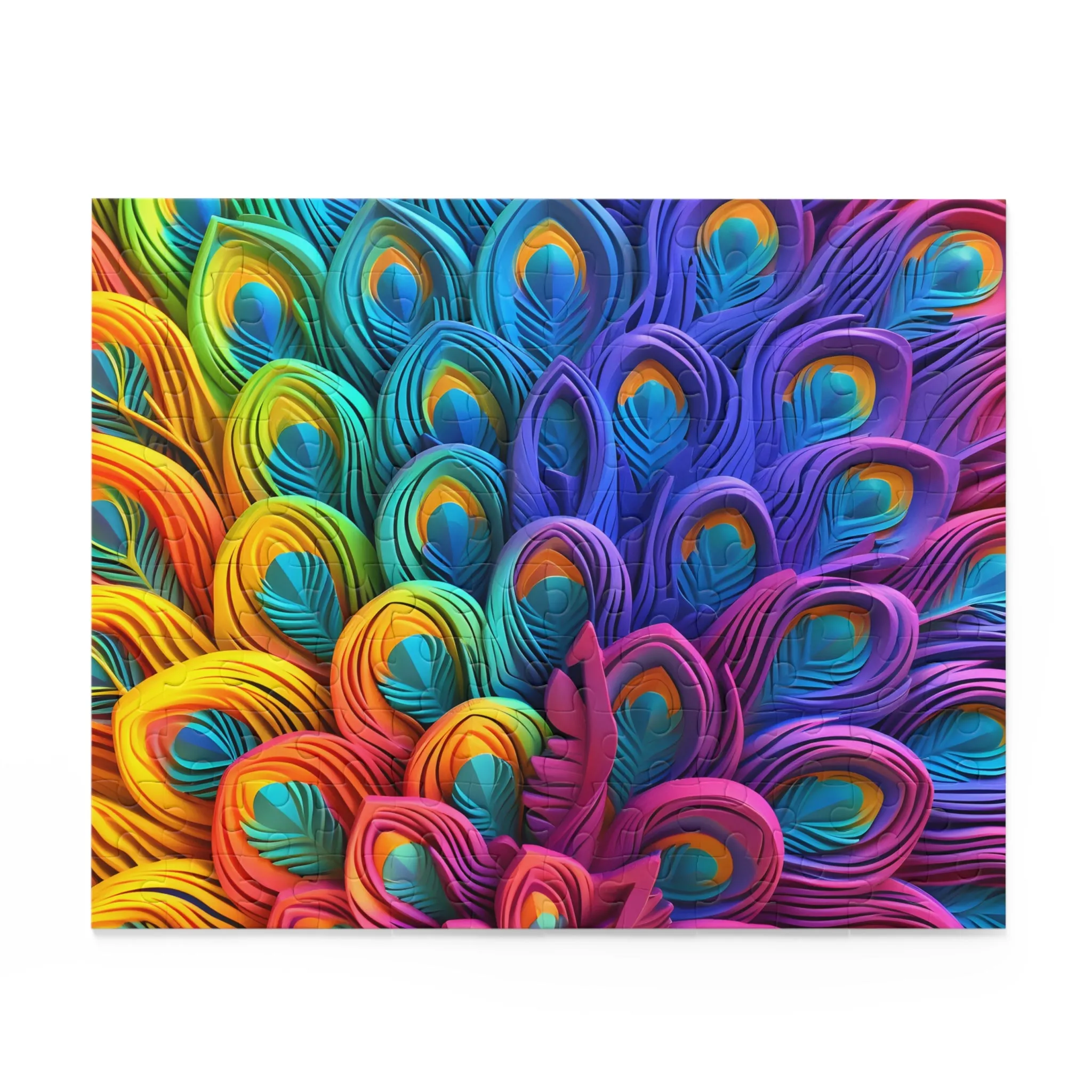 Puzzle, Peacock Feathers (120, 252, 500-Piece) awd-574