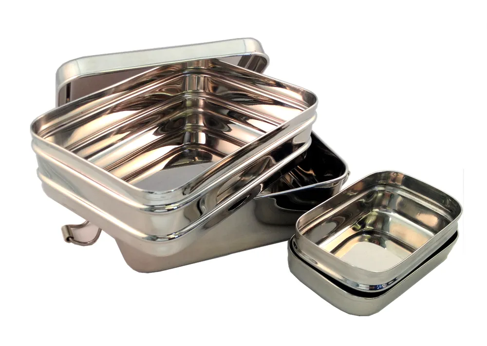 Sustain-a-Stacker Trio Stainless Steel Lunch Box